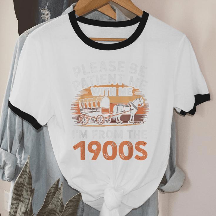 Please Be Patient With Me I'm From The 1900s Old Unisex Cotton Ringer T-Shirt