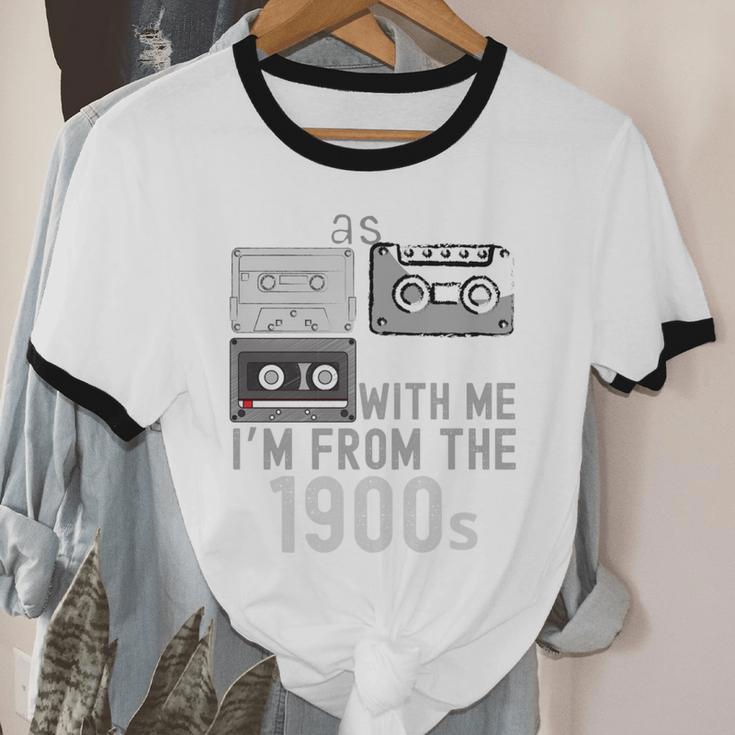 Please Be Patient With Me I'm From The 1900s Retired Fathers Unisex Cotton Ringer T-Shirt