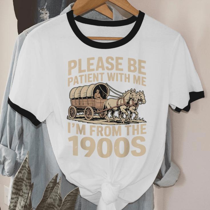 Please Be Patient With My I'm From The 1900s Retired Unisex Cotton Ringer T-Shirt Please Be Patient With My I'm From The 1900s Retired Unisex Cotton Ringer T-Shirt