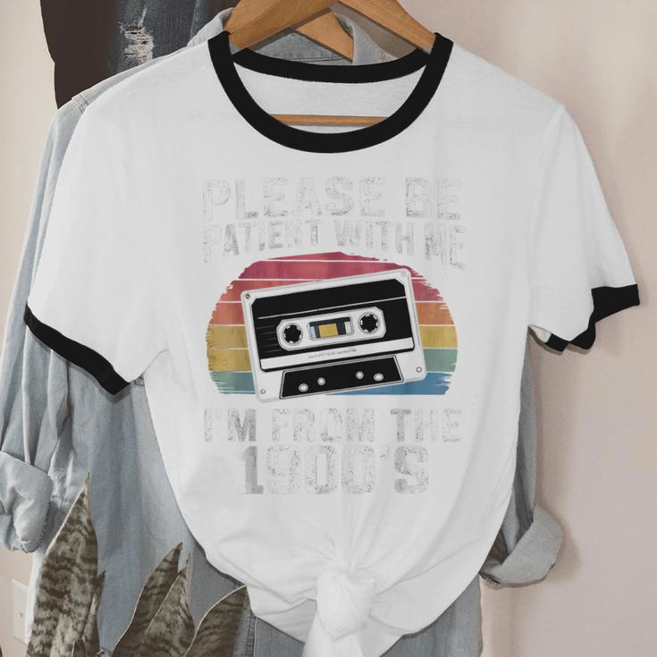 Please Be Patient With Me I'm From The 1900s Retro 90s Unisex Cotton Ringer T-Shirt Please Be Patient With Me I'm From The 1900s Retro 90s Unisex Cotton Ringer T-Shirt