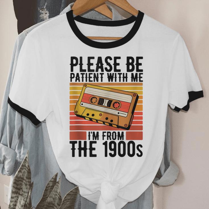 Please Be Patient With Me I'm From The 1900s Retro Birthday Unisex Cotton Ringer T-Shirt Please Be Patient With Me I'm From The 1900s Retro Birthday Unisex Cotton Ringer T-Shirt