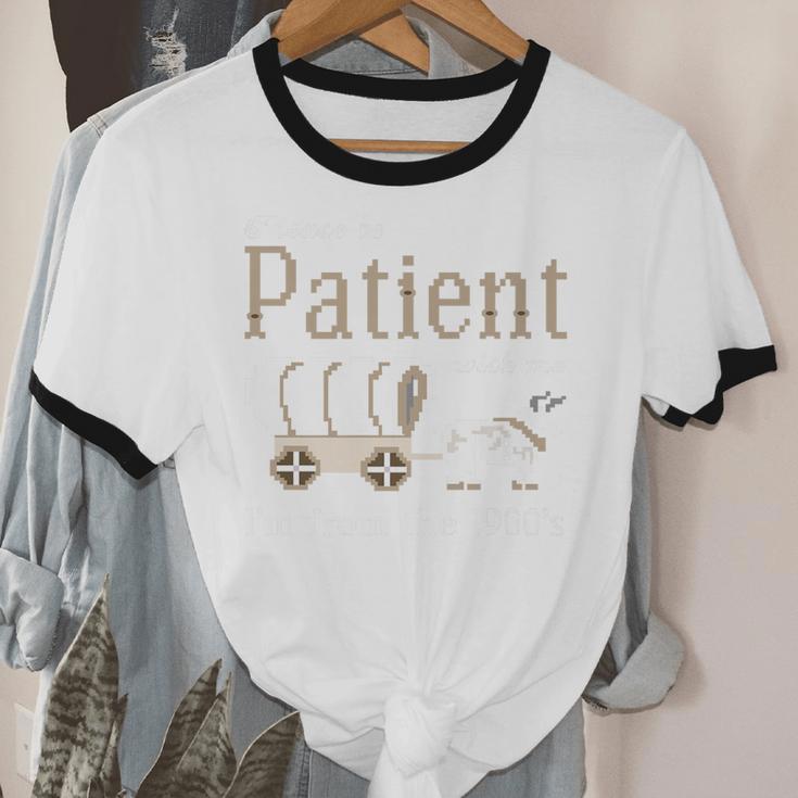 Please Be Patient With Me I'm From The 1900s Retro Gamer Premium Unisex Cotton Ringer T-Shirt Please Be Patient With Me I'm From The 1900s Retro Gamer Premium Unisex Cotton Ringer T-Shirt