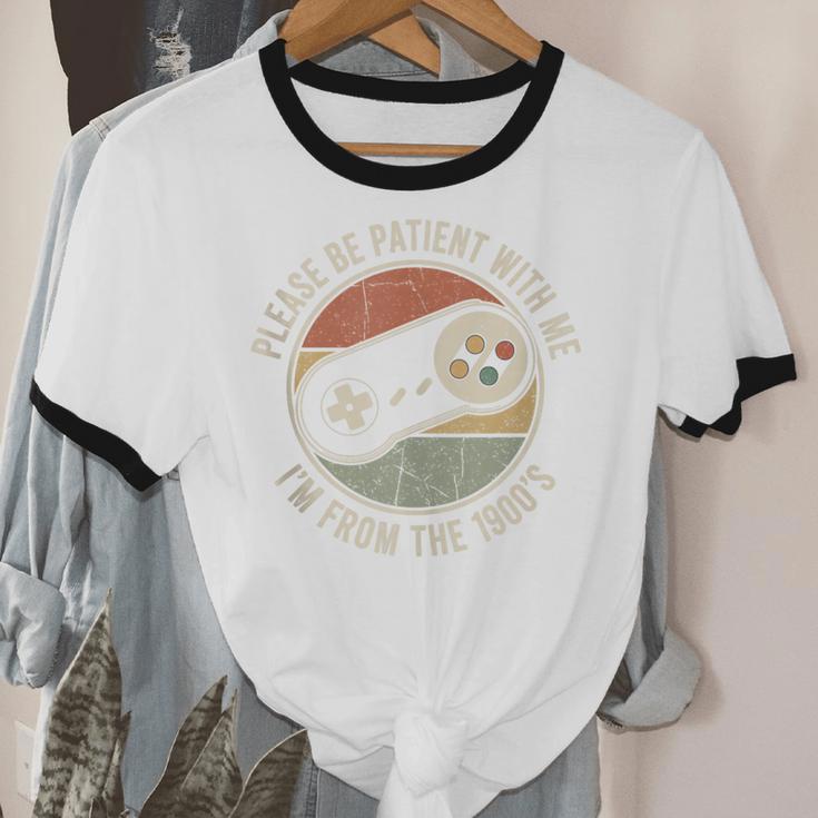 Please Be Patient With Me I'm From The 1900s Retro Gamer Unisex Cotton Ringer T-Shirt Please Be Patient With Me I'm From The 1900s Retro Gamer Unisex Cotton Ringer T-Shirt