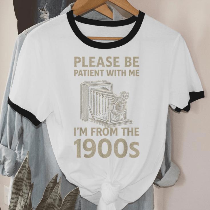 Please Be Patient With Me I'm From The 1900s Retro Vintage Unisex Cotton Ringer T-Shirt Please Be Patient With Me I'm From The 1900s Retro Vintage Unisex Cotton Ringer T-Shirt