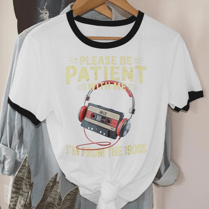 Please Be Patient I'm From The 1900s Sarcastic Joke Unisex Cotton Ringer T-Shirt Please Be Patient I'm From The 1900s Sarcastic Joke Unisex Cotton Ringer T-Shirt