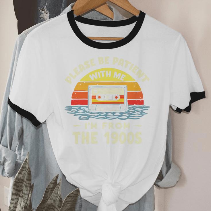 Please Be Patient With Me I'm From The 1900s Shirt Men Women Premium Tri-Blend Unisex Cotton Ringer T-Shirt
