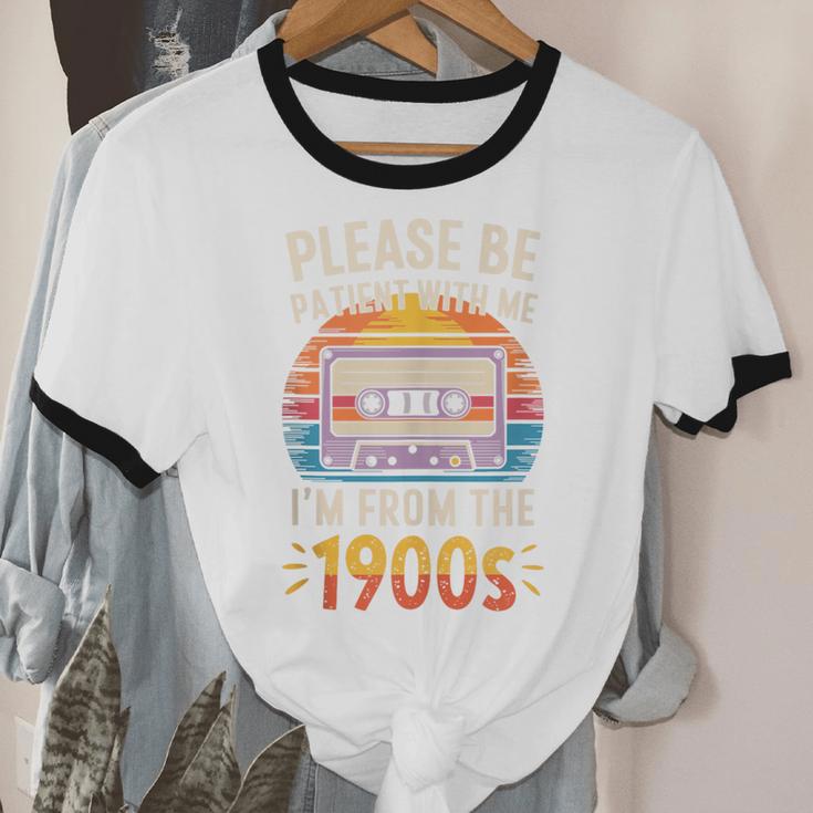 Please Be Patient With Me I'm From The 1900s Shirt Men Women Unisex Cotton Ringer T-Shirt Please Be Patient With Me I'm From The 1900s Shirt Men Women Unisex Cotton Ringer T-Shirt