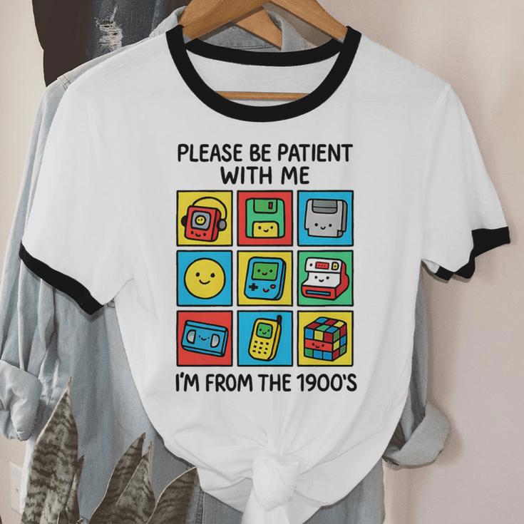 Please Be Patient With Me I'm From The 1900s Vintage 90s Premium Tri-Blend Unisex Cotton Ringer T-Shirt Please Be Patient With Me I'm From The 1900s Vintage 90s Premium Tri-Blend Unisex Cotton Ringer T-Shirt