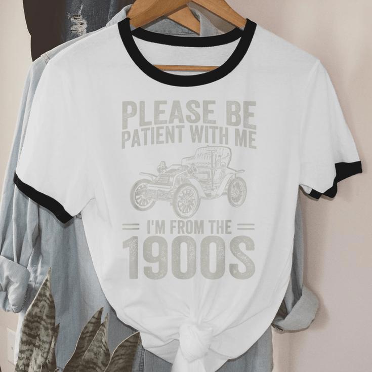 Please Be Patient I'm From The 1900s Vintage Car Unisex Cotton Ringer T-Shirt
