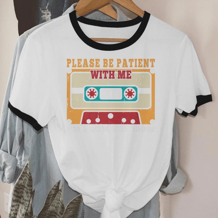 Please Be Patient With Me I'm From The 1900s Vintage Dad Premium Unisex Cotton Ringer T-Shirt