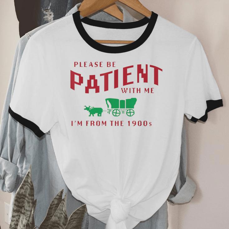 Please Be Patient I'm From The 1900s Vintage Gen X Unisex Cotton Ringer T-Shirt Please Be Patient I'm From The 1900s Vintage Gen X Unisex Cotton Ringer T-Shirt