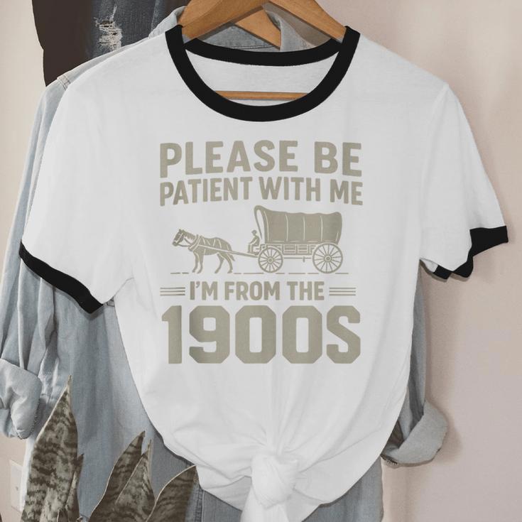 Please Be Patient I'm From The 1900s Vintage Over The Hill Unisex Cotton Ringer T-Shirt Please Be Patient I'm From The 1900s Vintage Over The Hill Unisex Cotton Ringer T-Shirt