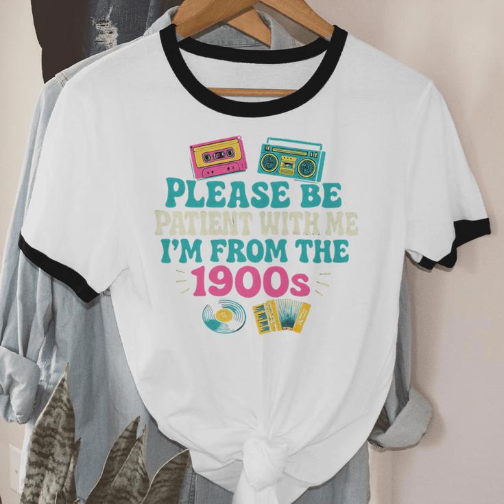 Please Be Patient With Me I'm From The 1900s Vintage For Man Premium Unisex Cotton Ringer T-Shirt Please Be Patient With Me I'm From The 1900s Vintage For Man Premium Unisex Cotton Ringer T-Shirt