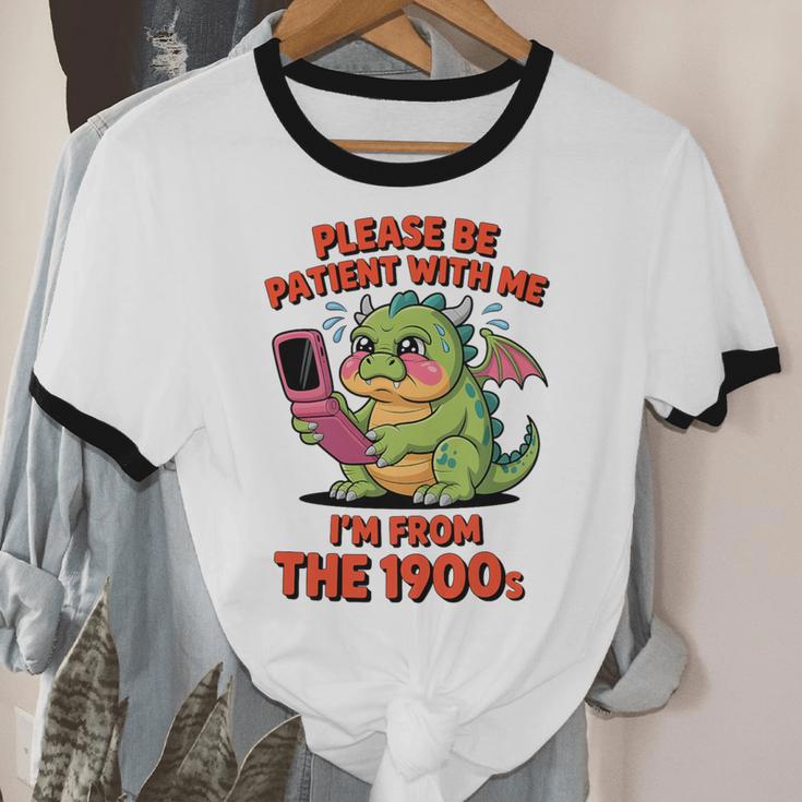 Please Be Patient I'm From The 1900s Vintage Men Women Premium Tri-Blend Unisex Cotton Ringer T-Shirt Please Be Patient I'm From The 1900s Vintage Men Women Premium Tri-Blend Unisex Cotton Ringer T-Shirt