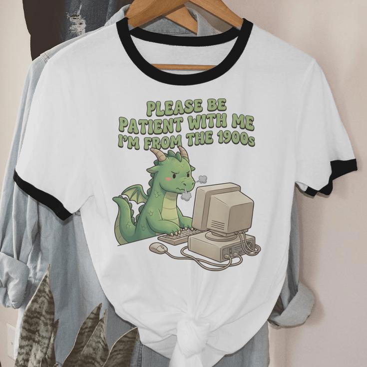 Please Be Patient I'm From The 1900s Vintage Men Women Unisex Cotton Ringer T-Shirt Please Be Patient I'm From The 1900s Vintage Men Women Unisex Cotton Ringer T-Shirt