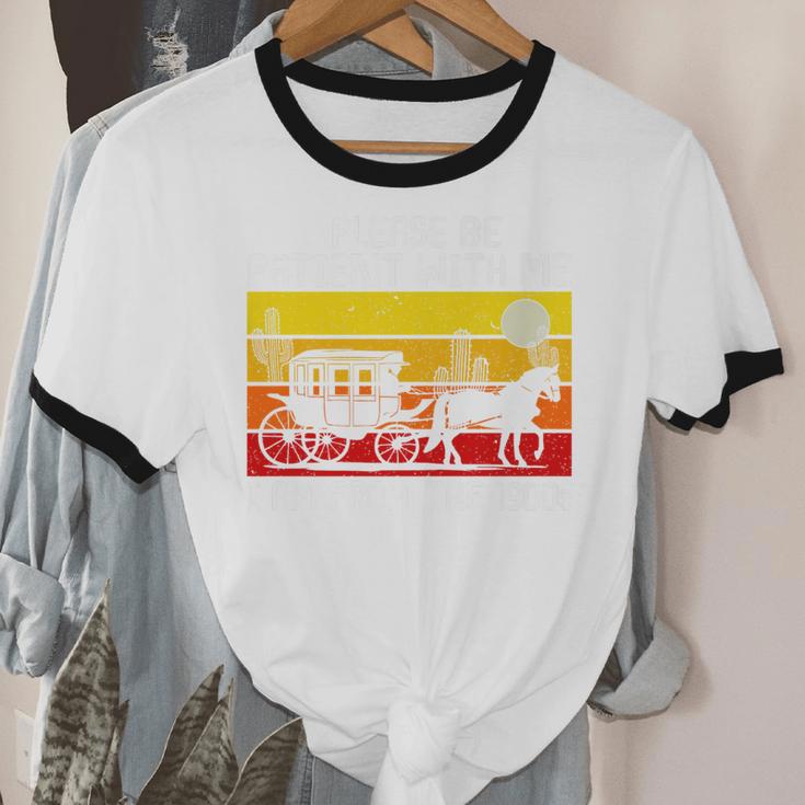 Please Be Patient With Me I'm From The 1900s Vintage Sun Set Premium Unisex Cotton Ringer T-Shirt Please Be Patient With Me I'm From The 1900s Vintage Sun Set Premium Unisex Cotton Ringer T-Shirt