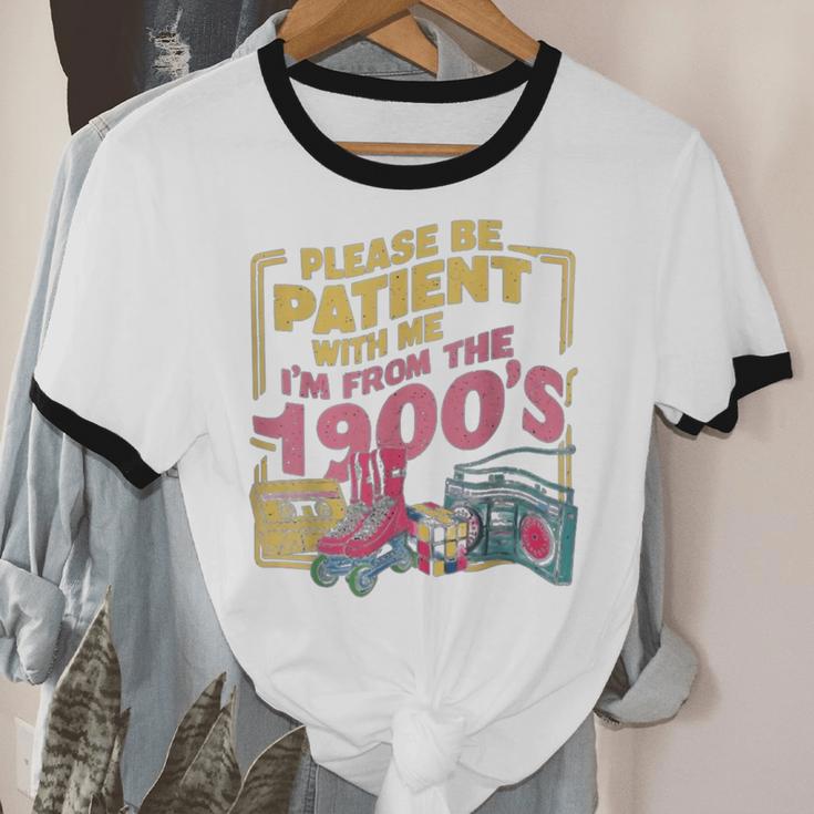 Please Be Patient With Me I'm From The 1900s Vintage Trendy Unisex Cotton Ringer T-Shirt