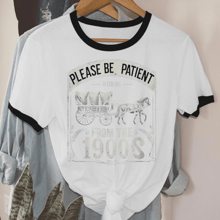 Please Be Patient With Me I'm From The 1900s Vintage Vibes Unisex Cotton Ringer T-Shirt Please Be Patient With Me I'm From The 1900s Vintage Vibes Unisex Cotton Ringer T-Shirt