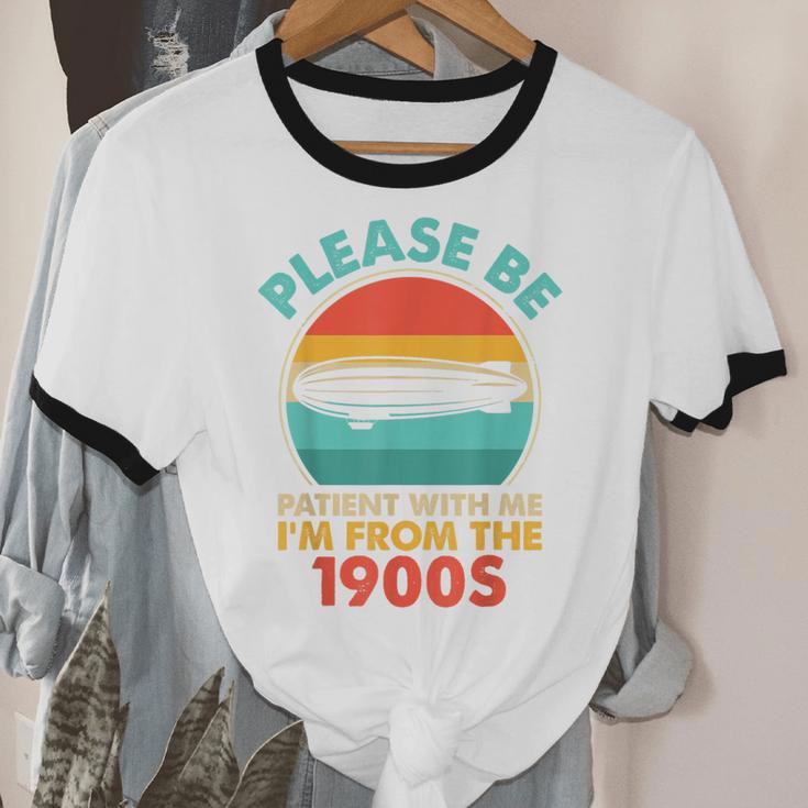 Please Be Patient I'm From The 1900s Vintage Zeppelin Unisex Cotton Ringer T-Shirt