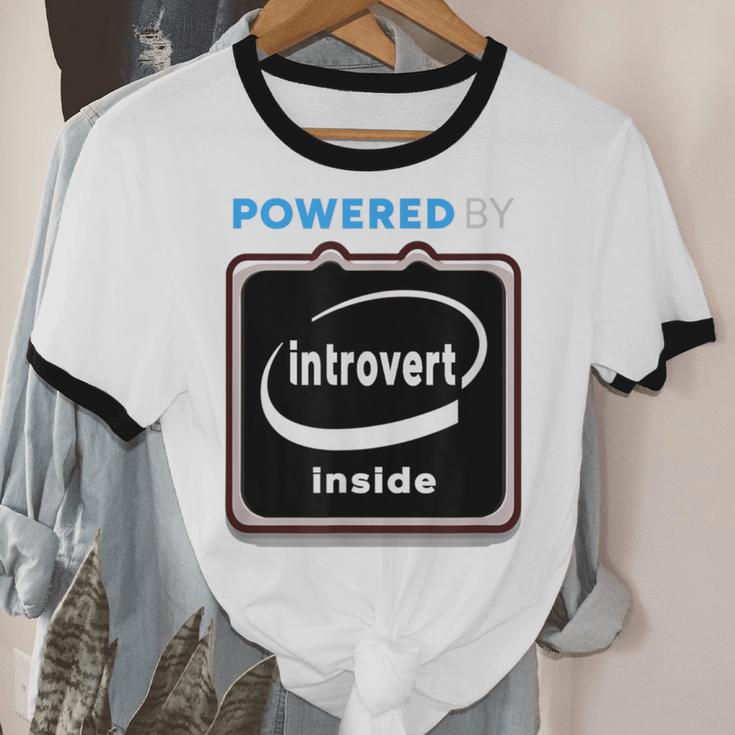 Powered By Introvert Inside Embrace Your Quiet Strength Unisex Cotton Ringer T-Shirt Powered By Introvert Inside Embrace Your Quiet Strength Unisex Cotton Ringer T-Shirt