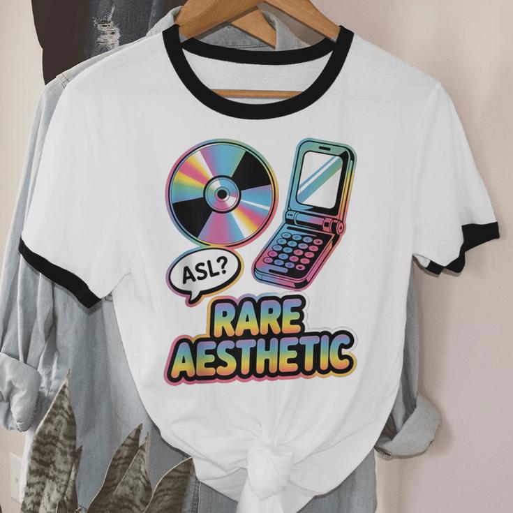 Rare Aesthetic Retro Nostalgia Y2K Vibes Unisex Cotton Ringer T-Shirt