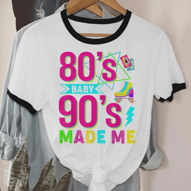 Retro 1980s 80's Baby 1990s 90's Made Me Nostalgia Vibes Unisex Cotton Ringer T-Shirt Retro 1980s 80's Baby 1990s 90's Made Me Nostalgia Vibes Unisex Cotton Ringer T-Shirt