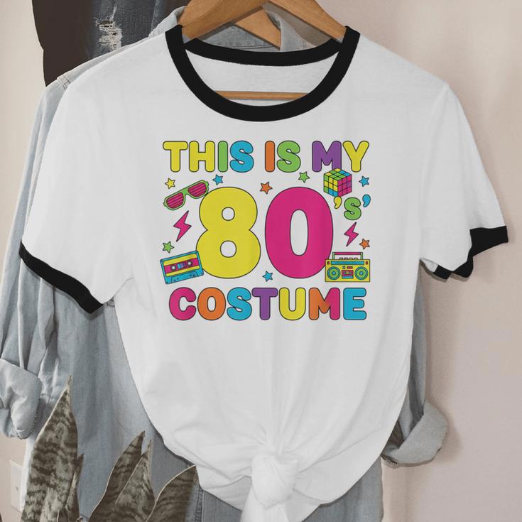Retro 80's Costume 80s Nostalgia Party Unisex Cotton Ringer T-Shirt Retro 80's Costume 80s Nostalgia Party Unisex Cotton Ringer T-Shirt