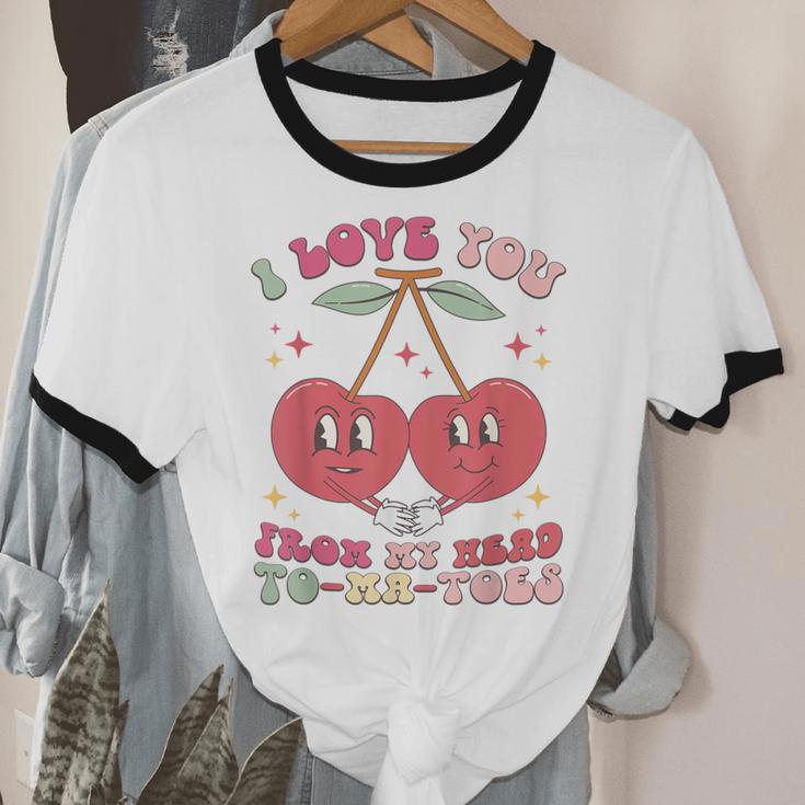 Retro Cherry Love 90s Nostalgia Unisex Cotton Ringer T-Shirt Retro Cherry Love 90s Nostalgia Unisex Cotton Ringer T-Shirt