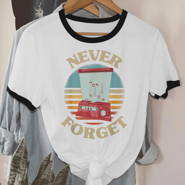 Retro Gaming Never Forget Nostalgia Vintage Unisex Cotton Ringer T-Shirt Retro Gaming Never Forget Nostalgia Vintage Unisex Cotton Ringer T-Shirt