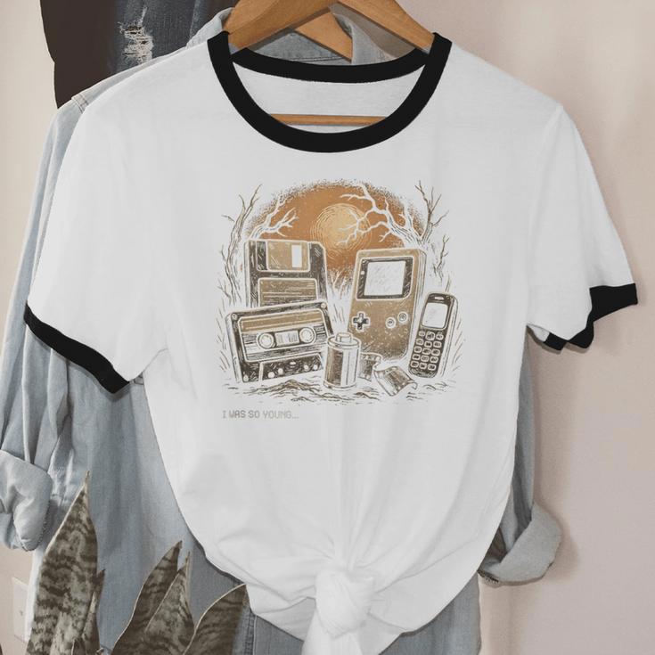 Retro Nostalgia – I Was So Young Tee Unisex Cotton Ringer T-Shirt Retro Nostalgia – I Was So Young Tee Unisex Cotton Ringer T-Shirt