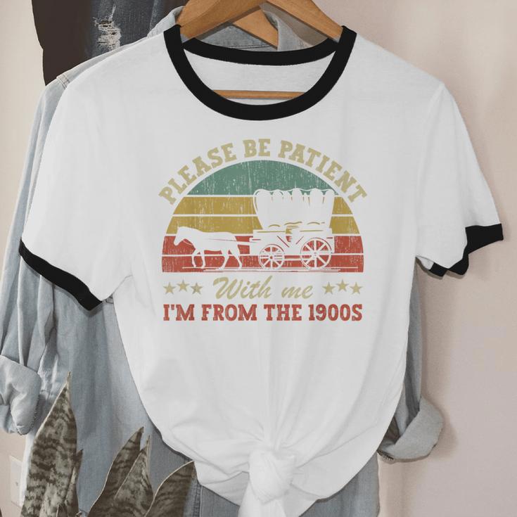 Retro Please Be Patient With Me I'm From The 1900s Unisex Cotton Ringer T-Shirt Retro Please Be Patient With Me I'm From The 1900s Unisex Cotton Ringer T-Shirt
