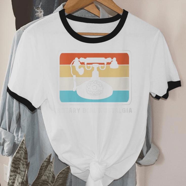 Retro Rotary Dial Nostalgia Dial Phone Unisex Cotton Ringer T-Shirt Retro Rotary Dial Nostalgia Dial Phone Unisex Cotton Ringer T-Shirt