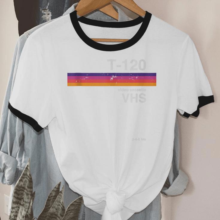 Retro VHS Tape 80s 90s Nostalgia For Movie Fans Unisex Cotton Ringer T-Shirt Retro VHS Tape 80s 90s Nostalgia For Movie Fans Unisex Cotton Ringer T-Shirt