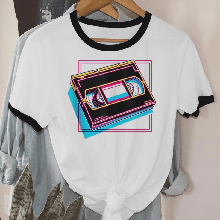 Retro VHS Vaporwave Video Cassette Nostalgia Geek Chic Unisex Cotton Ringer T-Shirt Retro VHS Vaporwave Video Cassette Nostalgia Geek Chic Unisex Cotton Ringer T-Shirt