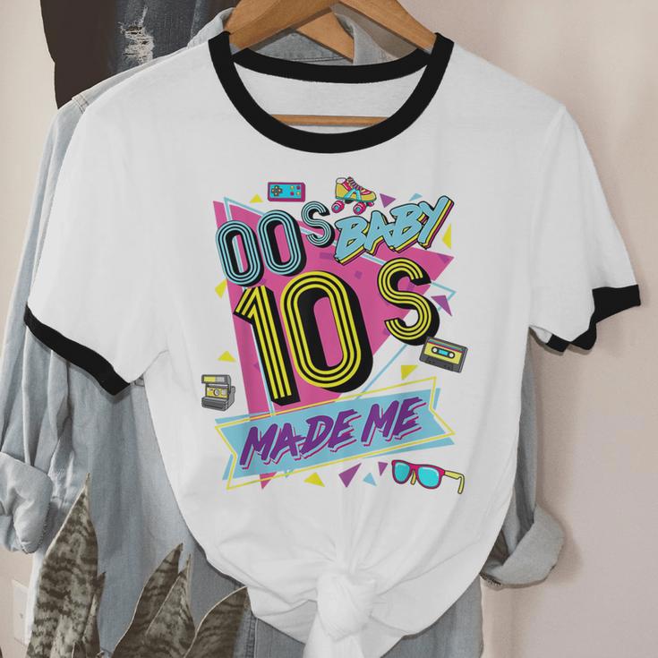 Retro Vintage 00's Baby 10's Made Me Nostalgia Classic Unisex Cotton Ringer T-Shirt