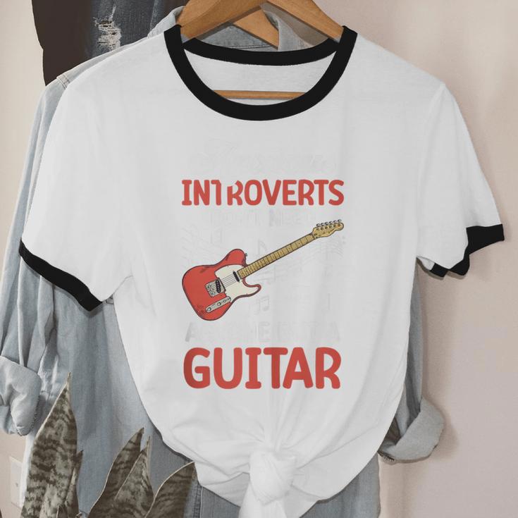 Sarcastic Introvert Need Guitar Sad Song Introvert Guitarist Unisex Cotton Ringer T-Shirt Sarcastic Introvert Need Guitar Sad Song Introvert Guitarist Unisex Cotton Ringer T-Shirt