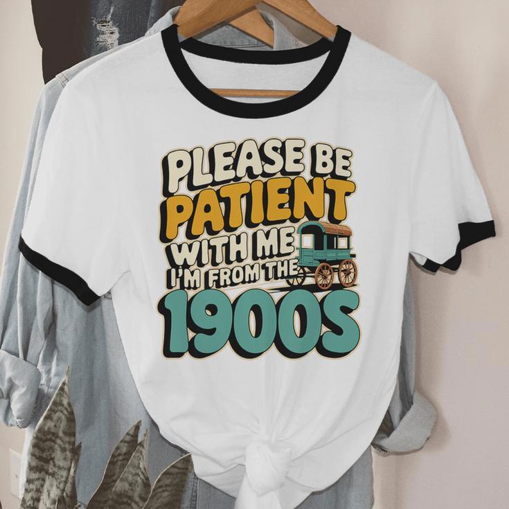 Saying Please Be Patient With Me I'm From The 1900s Premium Tri-Blend Unisex Cotton Ringer T-Shirt Saying Please Be Patient With Me I'm From The 1900s Premium Tri-Blend Unisex Cotton Ringer T-Shirt