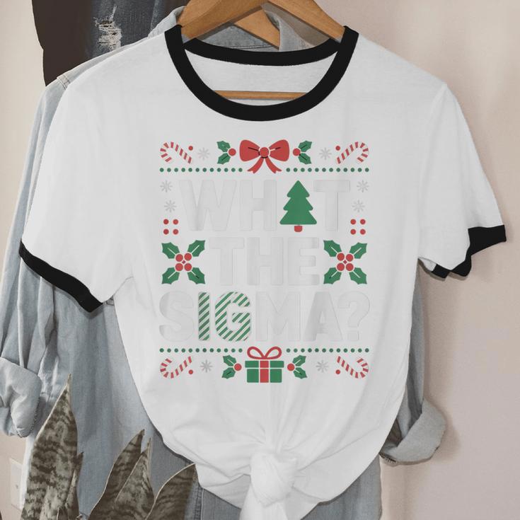 What The Sigma Christmas Party Outfit For Introverts Unisex Cotton Ringer T-Shirt What The Sigma Christmas Party Outfit For Introverts Unisex Cotton Ringer T-Shirt