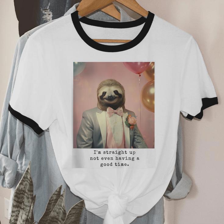 Social Anxiety Not Having A Good Time Socializing Introvert Unisex Cotton Ringer T-Shirt Social Anxiety Not Having A Good Time Socializing Introvert Unisex Cotton Ringer T-Shirt