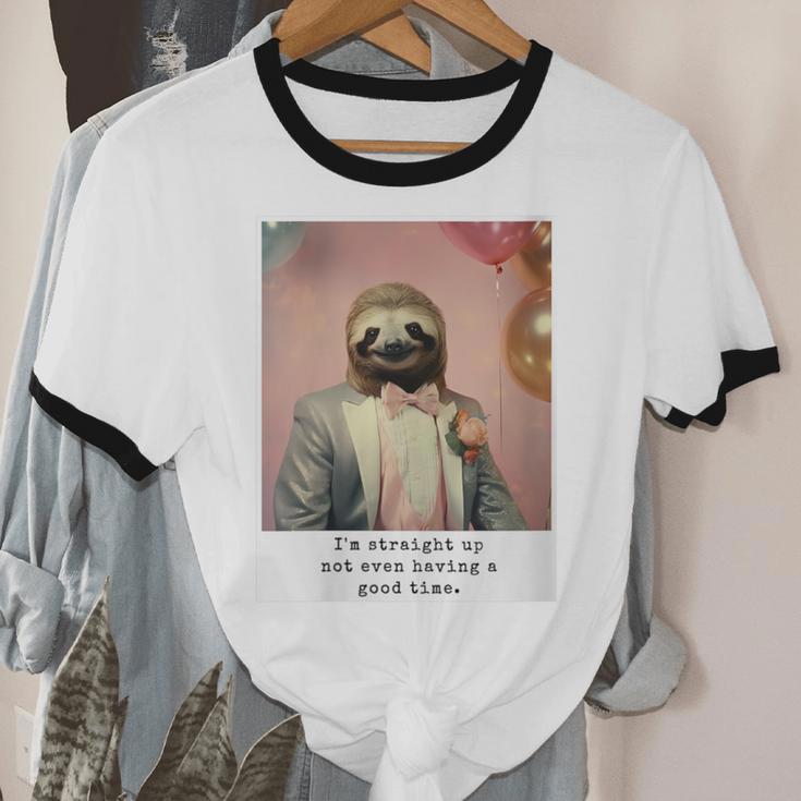 Social Anxiety Not Having A Good Time Socializing Introvert Unisex Cotton Ringer T-Shirt Social Anxiety Not Having A Good Time Socializing Introvert Unisex Cotton Ringer T-Shirt