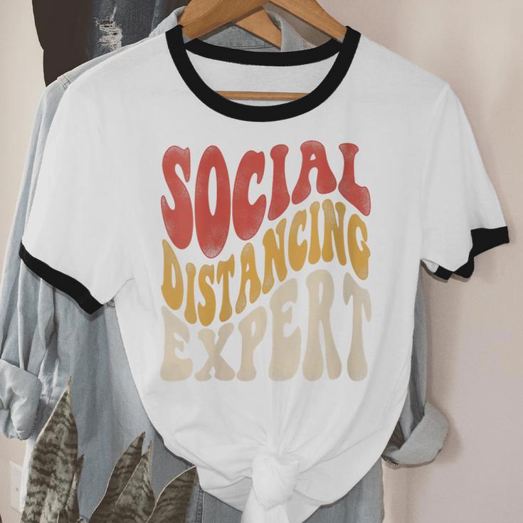 Social Distancing Expert Introvert Unisex Cotton Ringer T-Shirt Social Distancing Expert Introvert Unisex Cotton Ringer T-Shirt