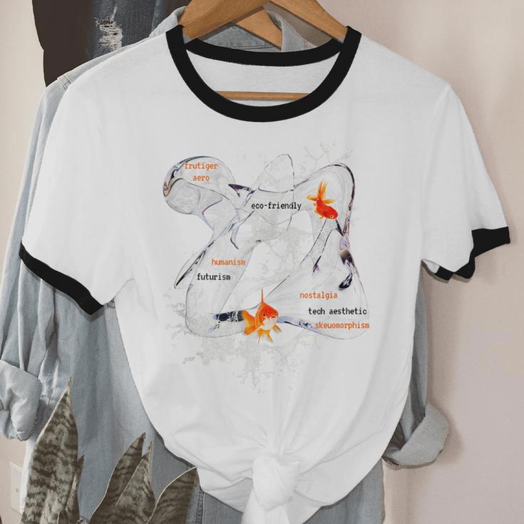 Splash Water Frutiger Aero Y2K Style Clownfish Unisex Cotton Ringer T-Shirt Splash Water Frutiger Aero Y2K Style Clownfish Unisex Cotton Ringer T-Shirt