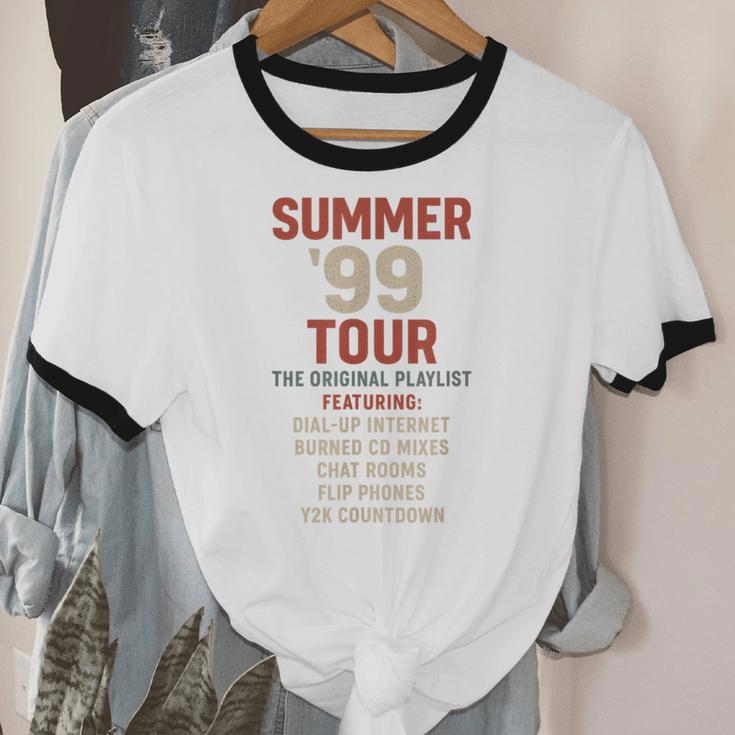 Summer 99 Tour Original Playlist Retro Nostalgia Unisex Cotton Ringer T-Shirt Summer 99 Tour Original Playlist Retro Nostalgia Unisex Cotton Ringer T-Shirt
