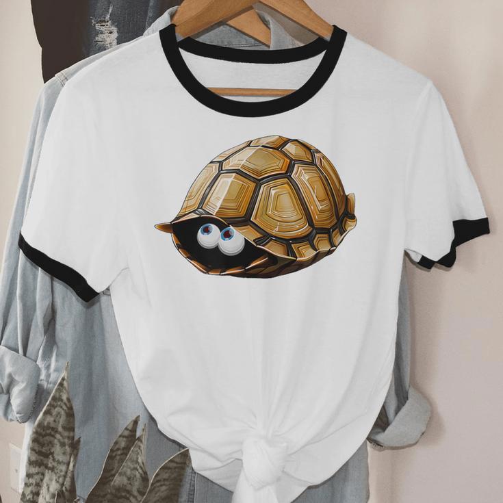 Timid Turtle Cute Introvert Misanthropic Antisocial Unisex Cotton Ringer T-Shirt Timid Turtle Cute Introvert Misanthropic Antisocial Unisex Cotton Ringer T-Shirt