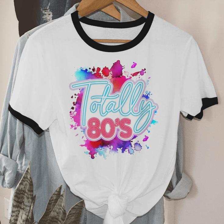 Totally 80's Colorful Retro 1980s Style Nostalgia Vibe Unisex Cotton Ringer T-Shirt Totally 80's Colorful Retro 1980s Style Nostalgia Vibe Unisex Cotton Ringer T-Shirt