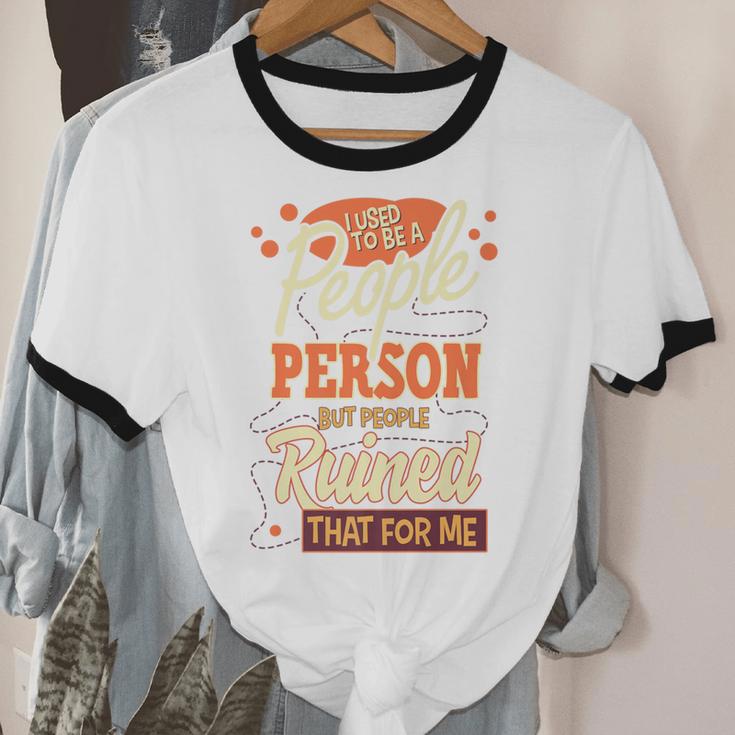 I Used To Be a People Person Antisocial Introvert Premium Unisex Cotton Ringer T-Shirt I Used To Be a People Person Antisocial Introvert Premium Unisex Cotton Ringer T-Shirt