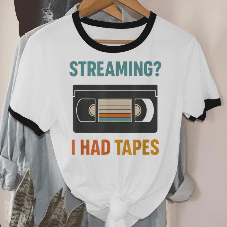 VHS Cassette Tape Retro 80s 90s Nostalgia Unisex Cotton Ringer T-Shirt VHS Cassette Tape Retro 80s 90s Nostalgia Unisex Cotton Ringer T-Shirt