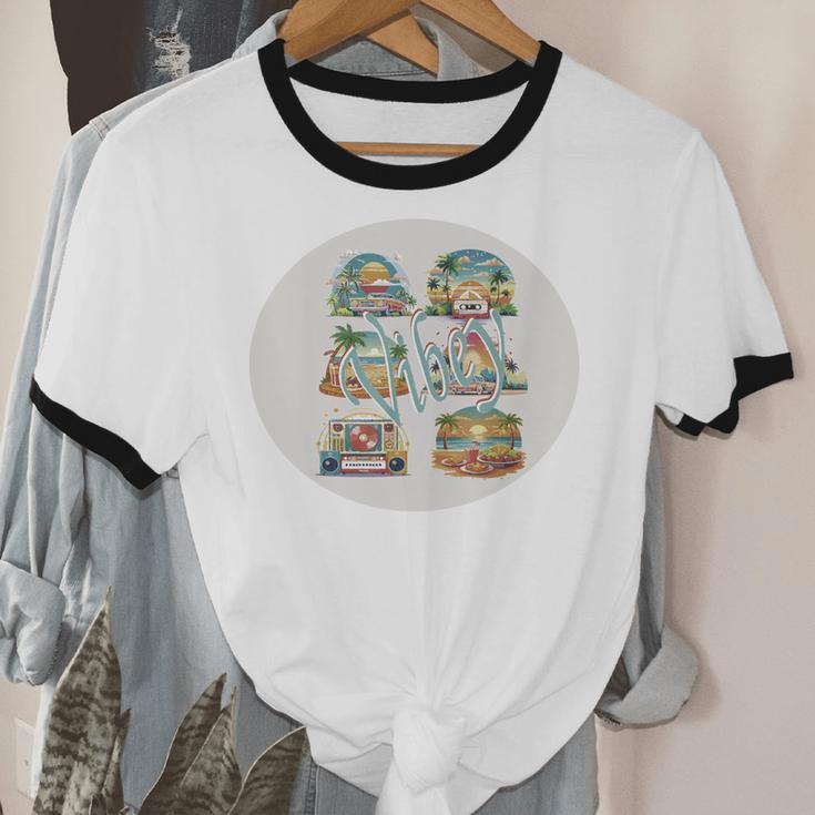 Vibey Nostalgia & Retro Charm Unisex Cotton Ringer T-Shirt