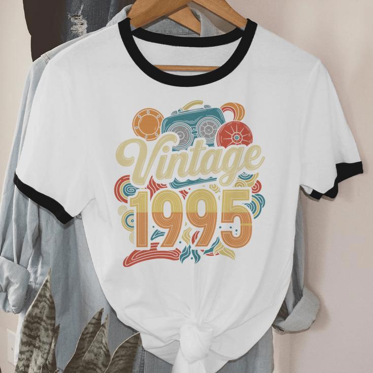 Vintage 1995 Retro Classic 90s Nostalgia Throwback Vibe Unisex Cotton Ringer T-Shirt Vintage 1995 Retro Classic 90s Nostalgia Throwback Vibe Unisex Cotton Ringer T-Shirt