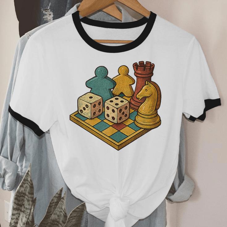 Vintage Board Game Art – Tabletop Nostalgia Unisex Cotton Ringer T-Shirt Vintage Board Game Art – Tabletop Nostalgia Unisex Cotton Ringer T-Shirt
